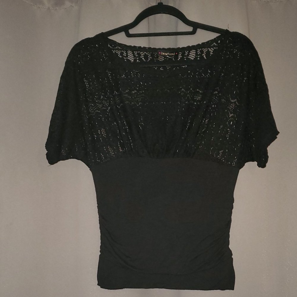 Black lace top